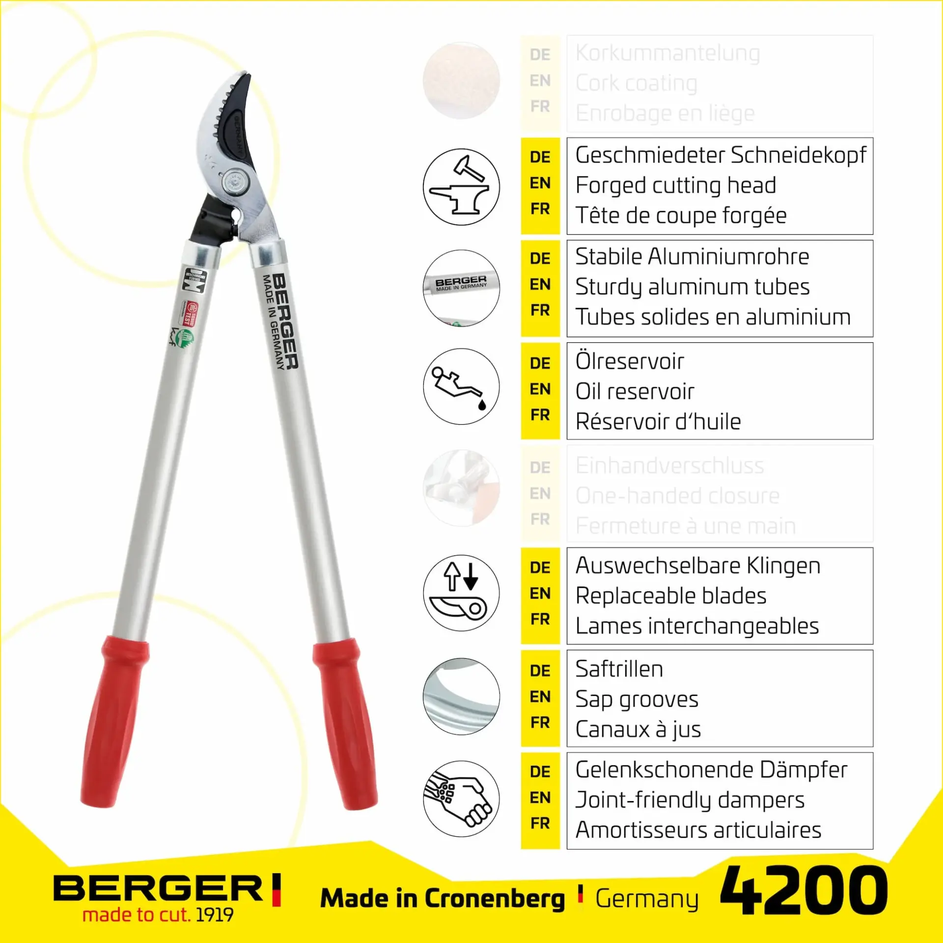 Berger Greinsaks 60cm
