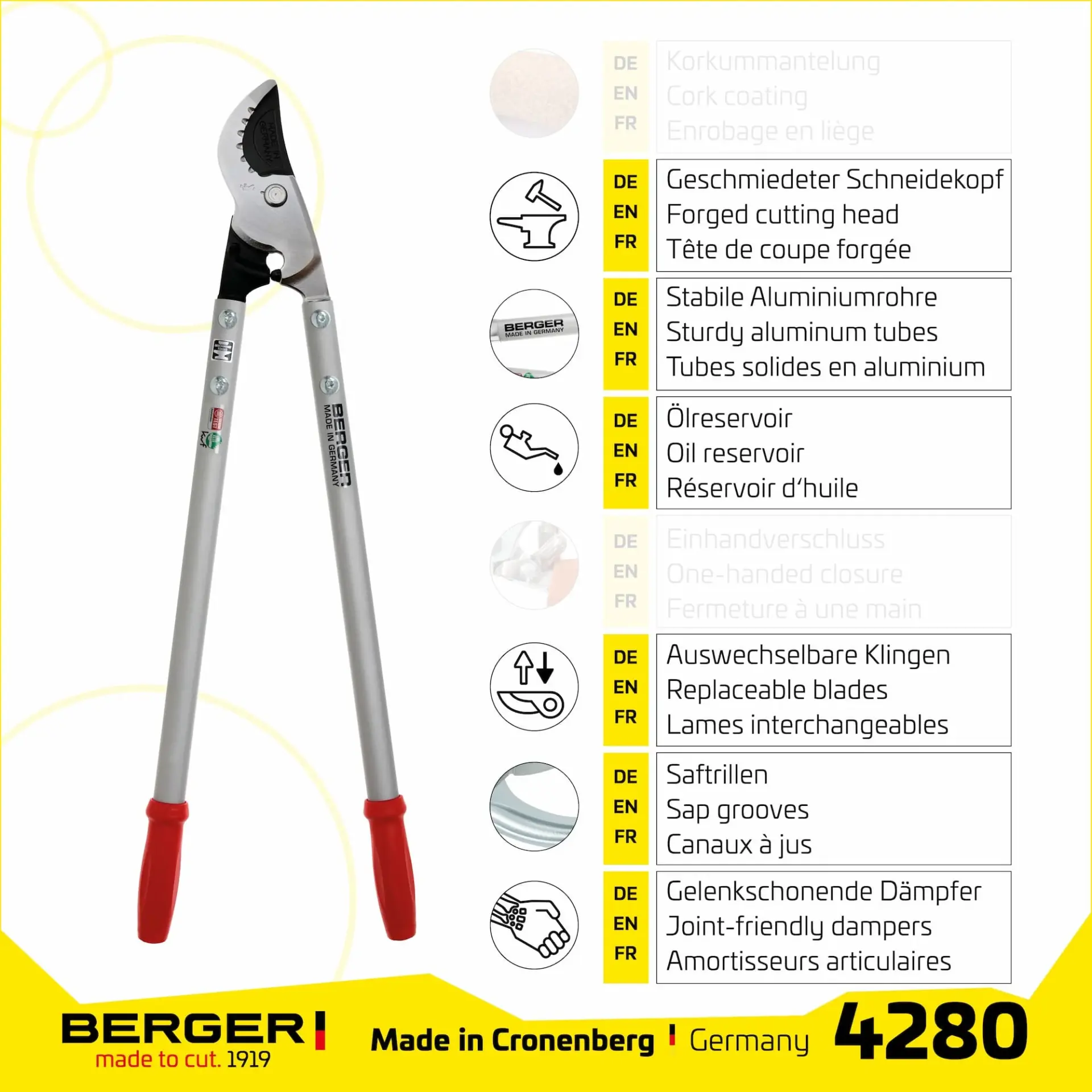 Berger Megacutter Greinsaks 85cm